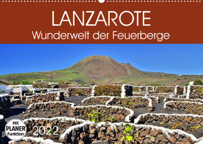 Lanzarote. Wunderwelt der Feuerberge (Wandkalender 2022 DIN A2 quer) von Heußlein,  Jutta
