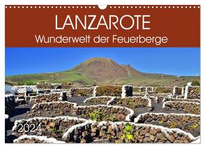 Lanzarote. Wunderwelt der Feuerberge (Wandkalender 2024 DIN A3 quer), CALVENDO Monatskalender von Heußlein,  Jutta