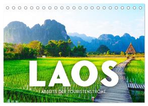 Laos – Abseits der Touristenströme. (Tischkalender 2024 DIN A5 quer), CALVENDO Monatskalender von SF,  SF