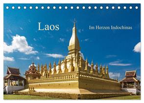 Laos – Im Herzen Indochinas (Tischkalender 2024 DIN A5 quer), CALVENDO Monatskalender von Müller,  Harry