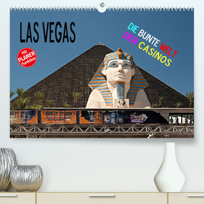 Las Vegas – Die bunte Welt der Casinos (Premium, hochwertiger DIN A2 Wandkalender 2022, Kunstdruck in Hochglanz) von Hallweger,  Christian