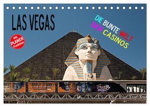 Las Vegas – Die bunte Welt der Casinos (Tischkalender 2024 DIN A5 quer), CALVENDO Monatskalender von Hallweger,  Christian