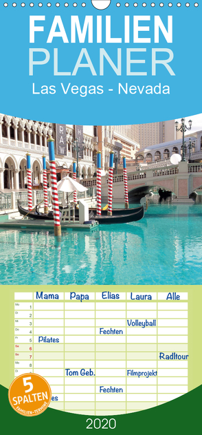 Las Vegas – Nevada – Familienplaner hoch (Wandkalender 2020 , 21 cm x 45 cm, hoch) von Lantzsch,  Katrin