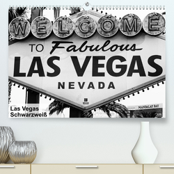 Las Vegas – Schwarzweiß (Premium, hochwertiger DIN A2 Wandkalender 2022, Kunstdruck in Hochglanz) von Lutz,  Bernd