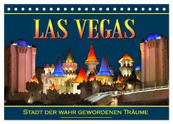Las Vegas, Stadt der wahr gewordenen Träume (Tischkalender 2024 DIN A5 quer), CALVENDO Monatskalender von Bilkova,  Helena