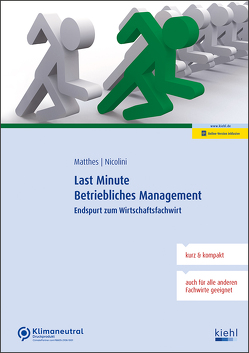 Last Minute Betriebliches Management von Matthes,  Sigrid, Nicolini,  Hans J. Dr.