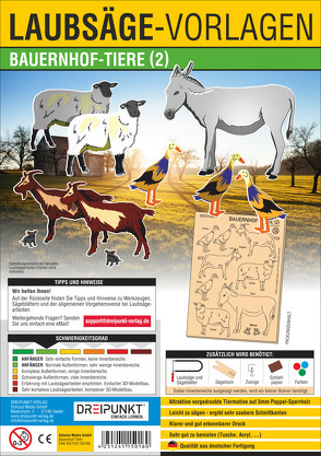 Laubsägevorlage Bauernhof-Tiere (2) von Schulze Media GmbH