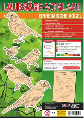 Laubsägevorlage Einheimische Vögel von Schulze Media GmbH