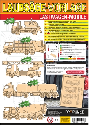 Laubsägevorlagen Lastwagen-Mobile von Schulze Media GmbH