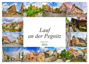 Lauf an der Pegnitz Impressionen (Wandkalender 2024 DIN A4 quer), CALVENDO Monatskalender von Meutzner,  Dirk