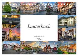 Lauterbach Impressionen (Tischkalender 2024 DIN A5 quer), CALVENDO Monatskalender von Meutzner,  Dirk