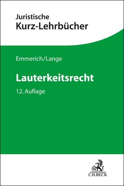 Lauterkeitsrecht von Emmerich,  Volker, Lange,  Knut Werner