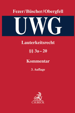 Lauterkeitsrecht, Kommentar zum Gesetz gegen den unlauteren Wettbewerb (UWG) Band 2 von Becker,  Maximilian, Becker-Eberhard,  Ekkehard, Birk,  Axel, Braunmühl,  Patrick von, Brönneke,  Tobias, Büscher,  Wolfgang, Fezer,  Karl-Heinz, Franz,  Ulrich, Götting,  Horst-Peter, Hausmann,  Rainer, Hecker,  Manfred, Hertin,  Paul W, Hetmank,  Sven, Hoeren,  Thomas, Jung-Weiser,  Gisela, Koos,  Stefan, Kreile,  Johannes, Mankowski,  Peter, Marx,  Claudius, Mees,  Hans-Kurt, Meyer,  Alfred Hagen, Niedermann,  Anne, Nordemann,  Axel, Obergfell,  Eva Inés, Osterrieth,  Christian, Peifer,  Karl-Nikolaus, Prinz,  Matthias, Reinhart,  Andreas, Rengier,  Rudolf, Ruttig,  Markus, Scherer,  Inge, Schönig,  Wolfgang, Simon,  Jürg, Steinbeck,  Anja, Tavakoli,  Anusch, Wenglorz,  Georg, Wiebe,  Andreas