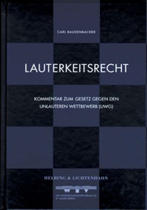 Lauterkeitsrecht von Baudenbacher,  Carl