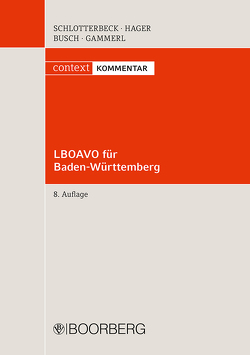 LBOAVO für Baden-Württemberg von Busch,  Brigitte, Busch,  Manfred, Gammerl,  Bernd, Hager,  Gerd, Schlotterbeck,  Karlheinz