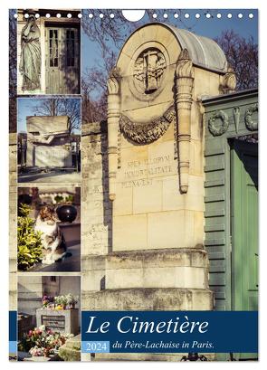 Le Cimetière du Père-Lachaise in Paris (Wandkalender 2024 DIN A4 hoch), CALVENDO Monatskalender von Creutzburg,  Jürgen