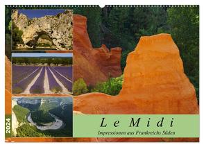 Le Midi – Impressionen aus Frankreichs Süden (Wandkalender 2024 DIN A2 quer), CALVENDO Monatskalender von Grau,  Anke