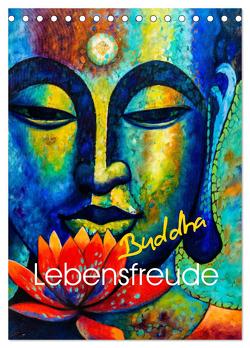 Lebensfreude Buddha (Tischkalender 2024 DIN A5 hoch), CALVENDO Monatskalender von Voßen - Herzog von Laar am Rhein,  W.W.