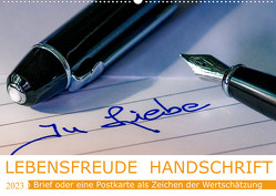 Lebensfreude Handschrift (Wandkalender 2023 DIN A2 quer) von Voßen - Herzog von Laar am Rhein,  W.W.