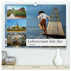 Lebensraum Inle-See in Myanmar (hochwertiger Premium Wandkalender 2024 DIN A2 quer), Kunstdruck in Hochglanz von Berlin,  Annemarie