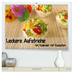 Leckere Aufstriche – Ein Kalender mit Rezepten (hochwertiger Premium Wandkalender 2024 DIN A2 quer), Kunstdruck in Hochglanz von Rau,  Heike