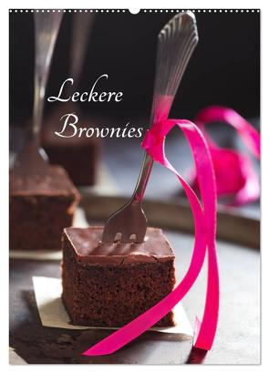 Leckere Brownies (Wandkalender 2024 DIN A2 hoch), CALVENDO Monatskalender von Schlossherr,  Xenia