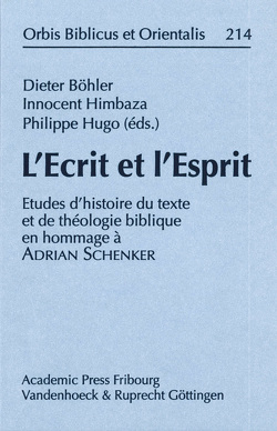 L’Ecrit et l’Esprit von Böhler SJ,  Dieter, Himbaza,  Innocent, Philippe Hugo