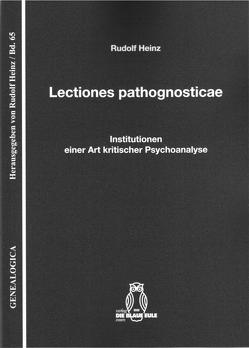 Lectiones pathognosticae von Heinz,  Rudolf