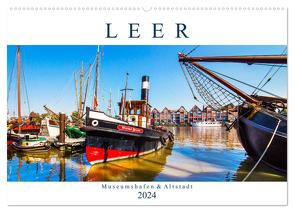 LEER Museumshafen und Altstadt (Wandkalender 2024 DIN A2 quer), CALVENDO Monatskalender von Dreegmeyer,  Andrea