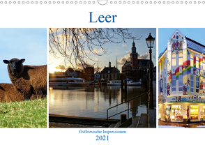Leer – Ostfriesische Impressionen 2021 (Wandkalender 2021 DIN A3 quer) von Hebgen,  Peter