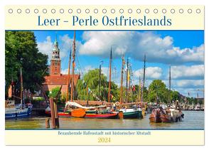 Leer – Perle Ostfrieslands (Tischkalender 2024 DIN A5 quer), CALVENDO Monatskalender von Kleemann,  Claudia
