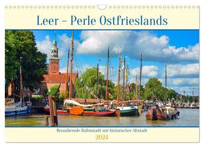 Leer – Perle Ostfrieslands (Wandkalender 2024 DIN A3 quer), CALVENDO Monatskalender von Kleemann,  Claudia