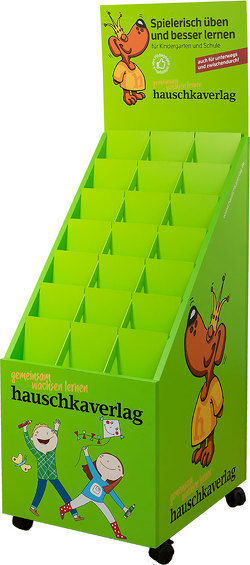 Leere Holzgondel „Spielerisch fördern, mit Spaß üben und rätseln“ von Hauschka Verlag