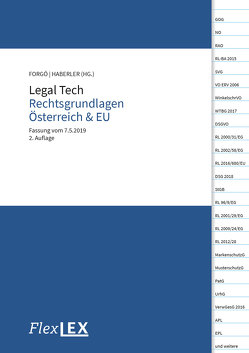 Legal Tech Rechtsgrundlagen Österreich & EU von Forgó,  Nikolaus, Haberler,  Veronika