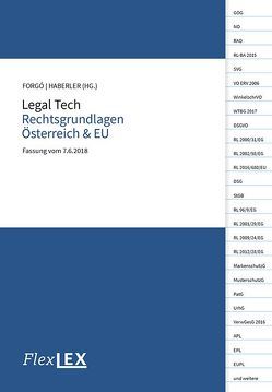 Legal Tech Rechtsgrundlagen Österreich & EU von Forgó,  Nikolaus, Haberler,  Veronika