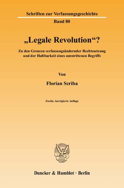 „Legale Revolution“? von Scriba,  Florian