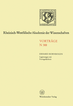 Legierungen mit Formgedächtnis von Hornbogen,  Erhard