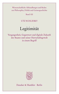 Legitimität. von Schliesky,  Utz