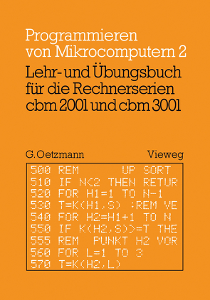 Lehr- und Übungsbuch für die Rechnerserien cbm 2001 und cbm 3001 von Oetzmann,  Gerhard