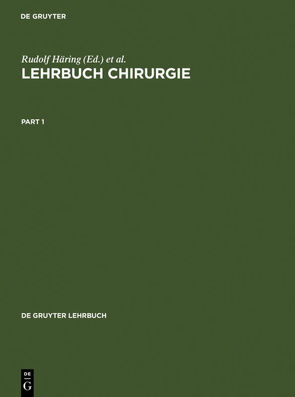 Lehrbuch Chirurgie von Häring,  Rudolf, Zilch,  Hans