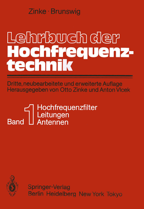 Lehrbuch der Hochfrequenztechnik von Brunswig,  Heinrich, Vlcek,  Anton, Zinke,  Otto