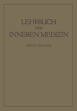Lehrbuch der inneren Medizin von von Bergmann,  Gustav