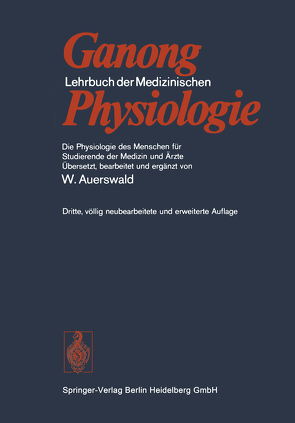 Lehrbuch der Medizinischen Physiologie von Auerswald,  Wilhelm, Binder,  B., Ganong,  William F., Haidenthaler,  A., Mlczoch,  J.