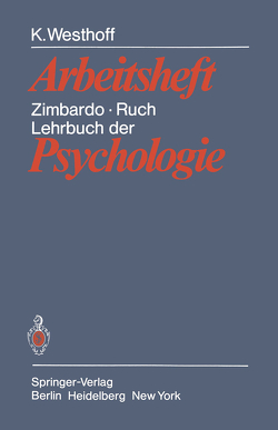 Lehrbuch der Psychologie von Westhoff,  K.