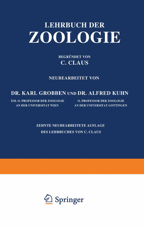Lehrbuch der Zoologie von Claus,  C., Grobben,  Karl, Kühn,  Alfred