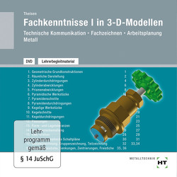 Lehrerbegleitmaterial Fachkenntnisse I in 3-D-Modellen von Theisen,  Heinrich