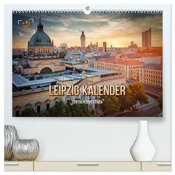 Leipzig Kalender Perspektiven (hochwertiger Premium Wandkalender 2024 DIN A2 quer), Kunstdruck in Hochglanz von Gutdesign,  Gutdesign
