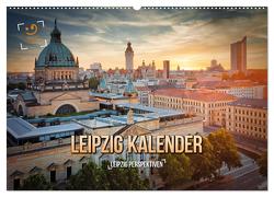 Leipzig Kalender Perspektiven (Wandkalender 2024 DIN A2 quer), CALVENDO Monatskalender von Gutdesign,  Gutdesign