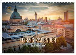 Leipzig Kalender Perspektiven (Wandkalender 2024 DIN A3 quer), CALVENDO Monatskalender von Gutdesign,  Gutdesign
