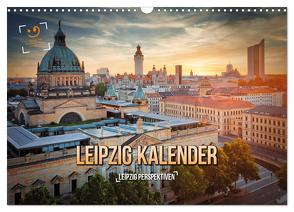 Leipzig Kalender Perspektiven (Wandkalender 2024 DIN A3 quer), CALVENDO Monatskalender von Gutdesign,  Gutdesign